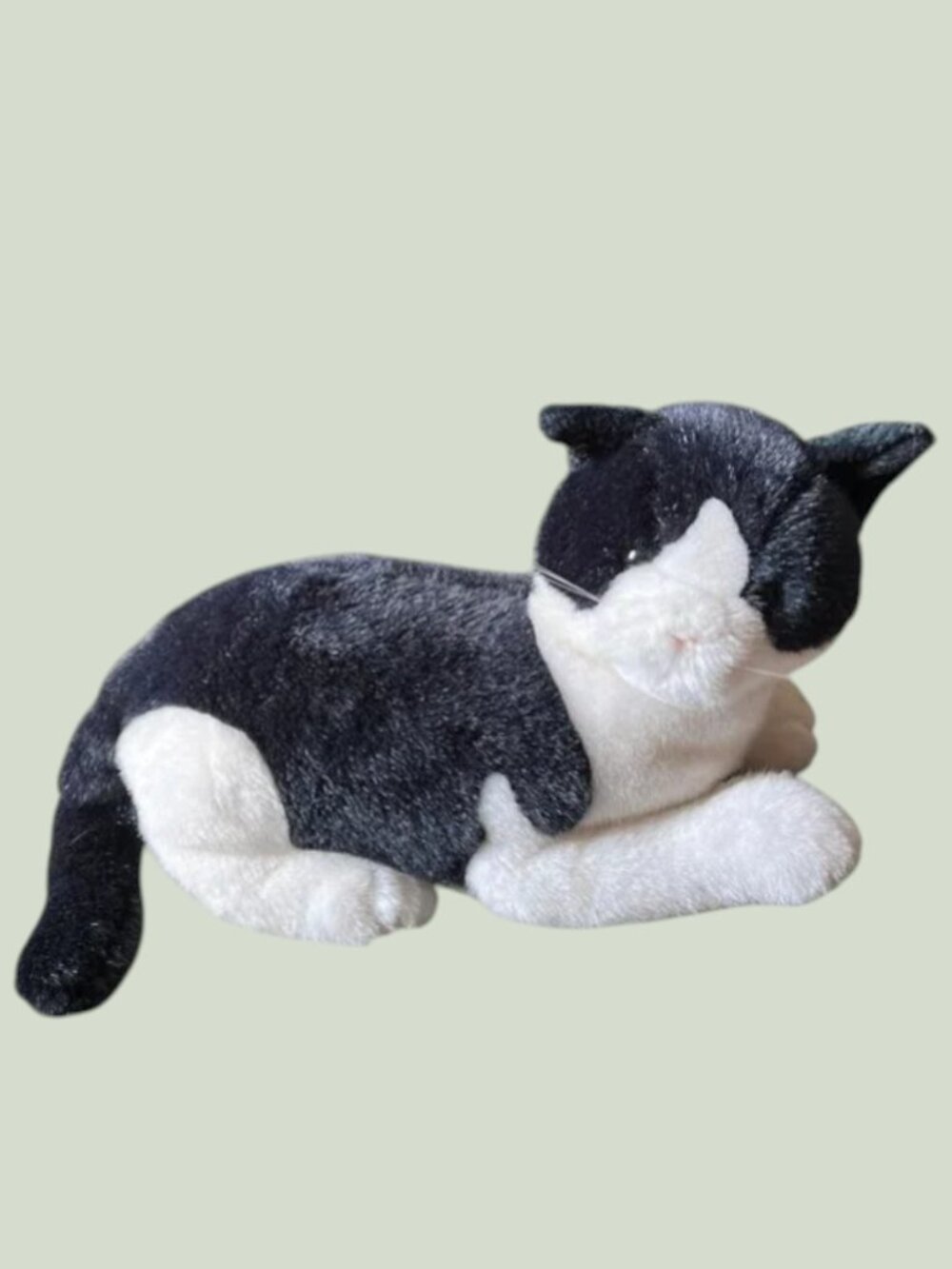 HTF! Vtg 1989 Dakin Tuxedo Cat Plush Black & White Stuffed Animal Collectible